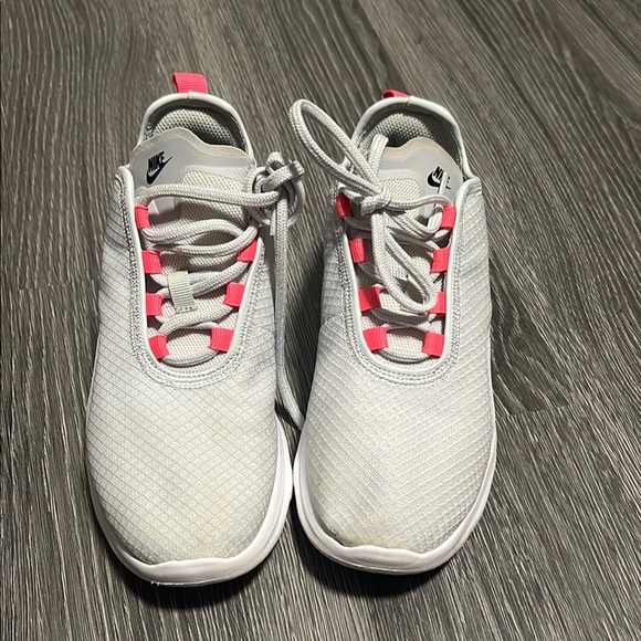 Nike Gray and Pink Sneakers with Breathable Upper - Picture 1 of 6